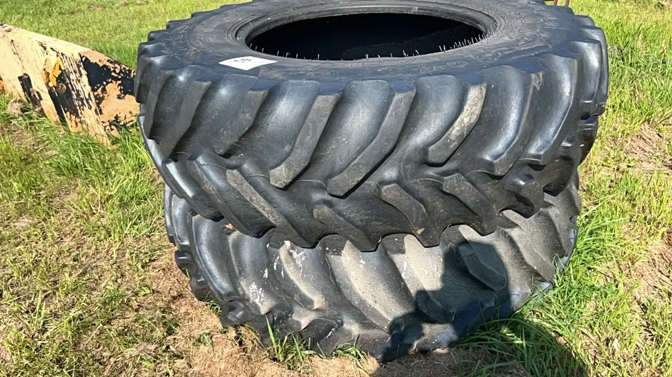 2 - GOODYEAR 420/90R30 TRACTOR TIRES