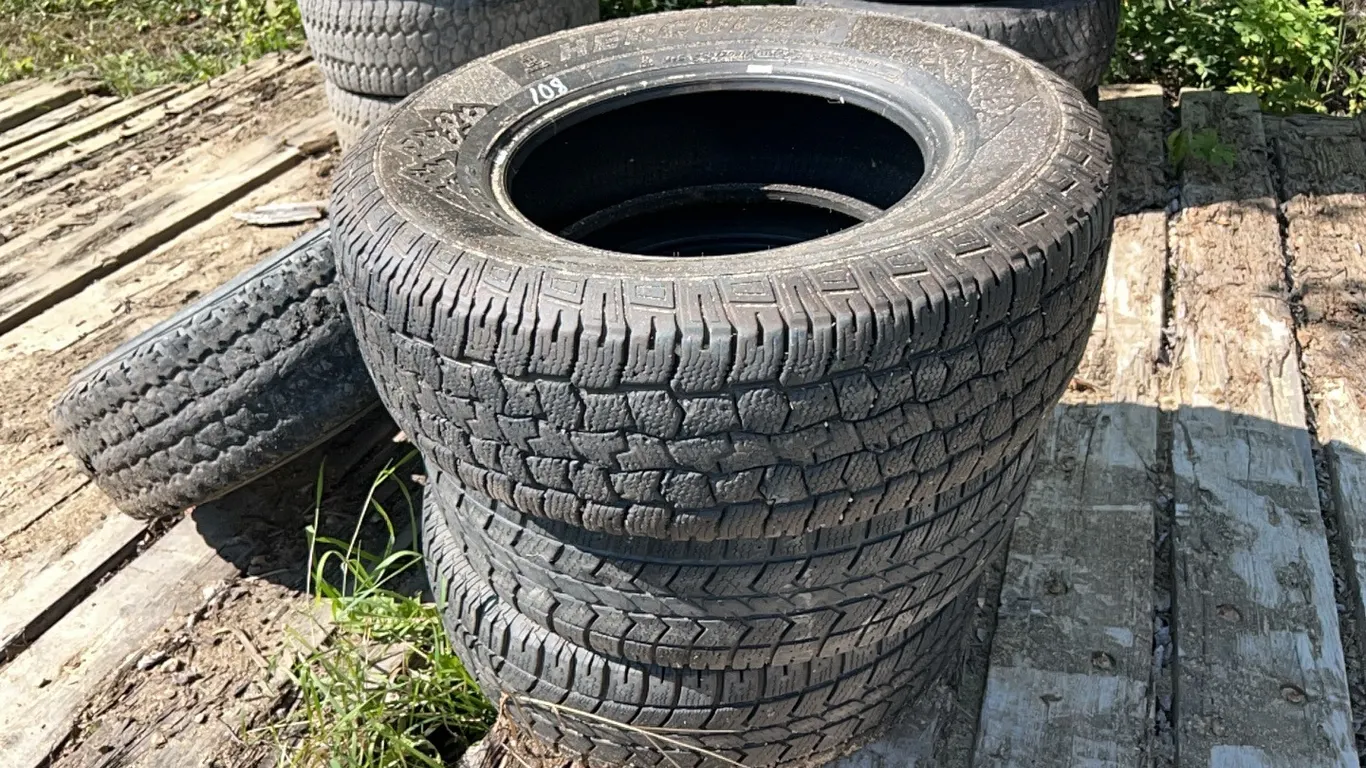 4 - ASSORT 17" TIRES - 1 IN ON RIM