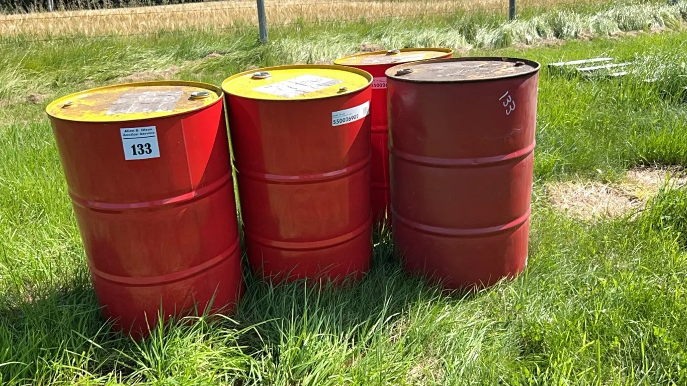 4 - EMPTY METAL DRUMS