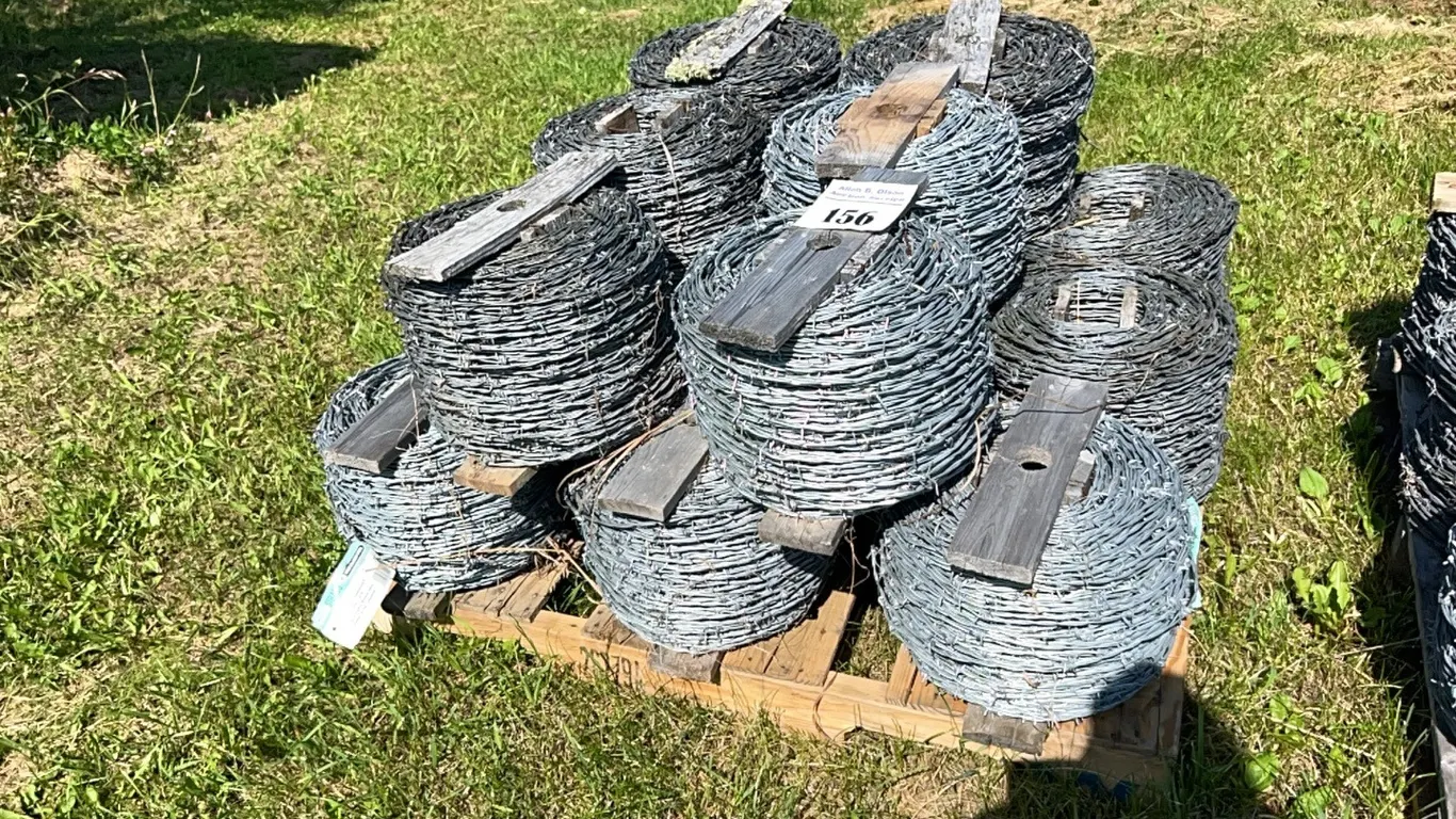 15 ROLLS OF NEW/UNUSED DOUBLE STRAND BARB WIRE - SOLD PER ROLL