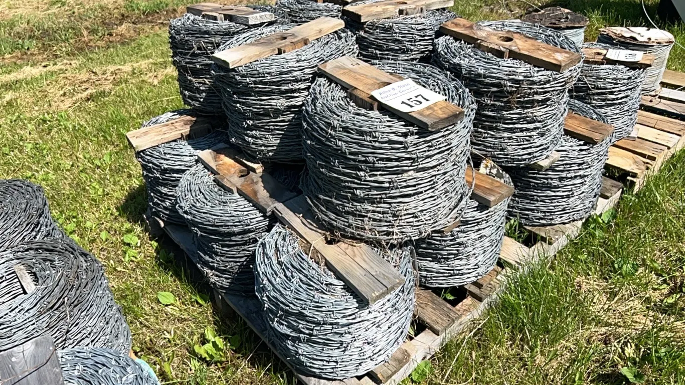 15 ROLLS OF NEW/UNUSED DOUBLE STRAND BARB WIRE - SOLD PER ROLL
