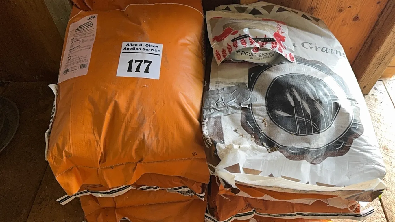 8 - BAGS OF CHICK FEED