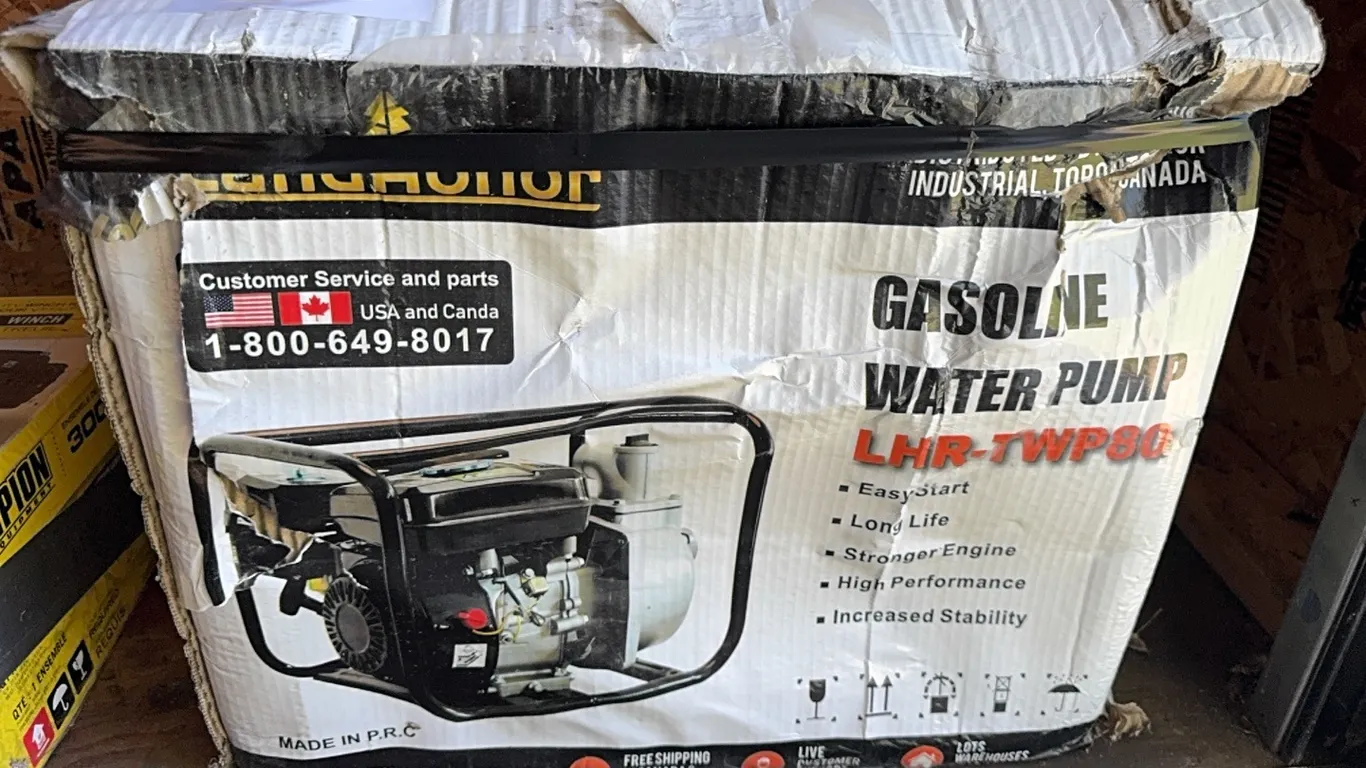 NEW IN BOX LAND HONOR 7 HP 3" WATER PUMP