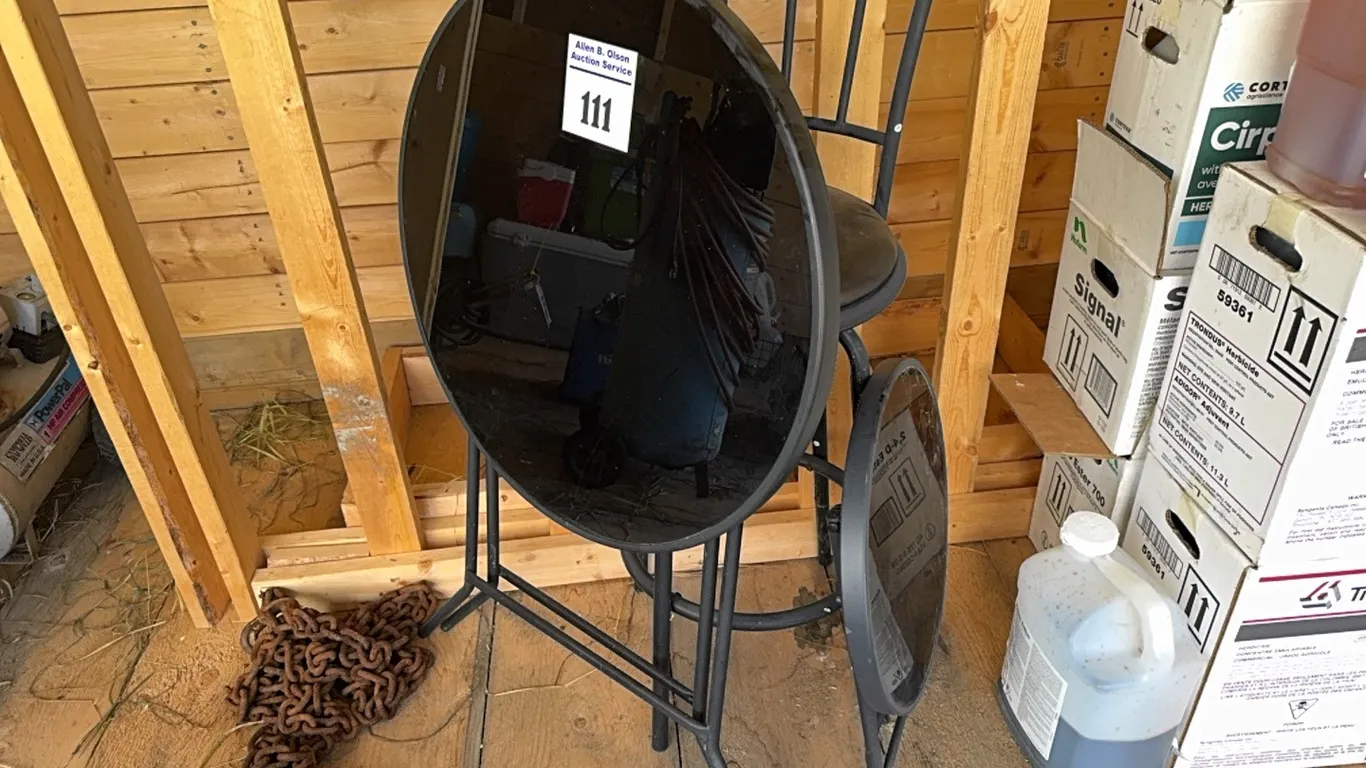 2 - ROUND TABES & BAR STOOL