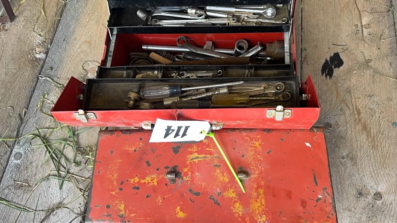 2 - TOOL BOXES w/ TOOLS
