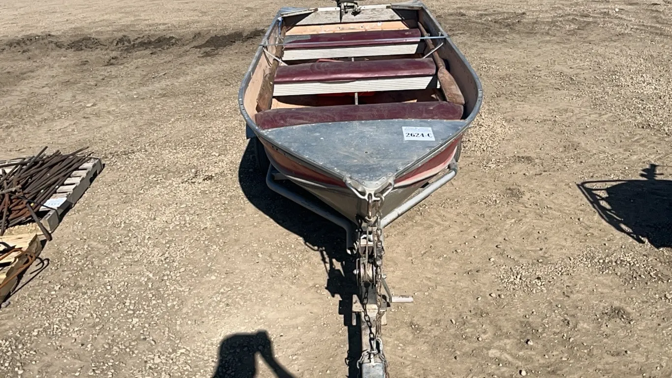 12' HARBOR CRAFT BOAT w/ TRAILER NO VISIBLE VIN