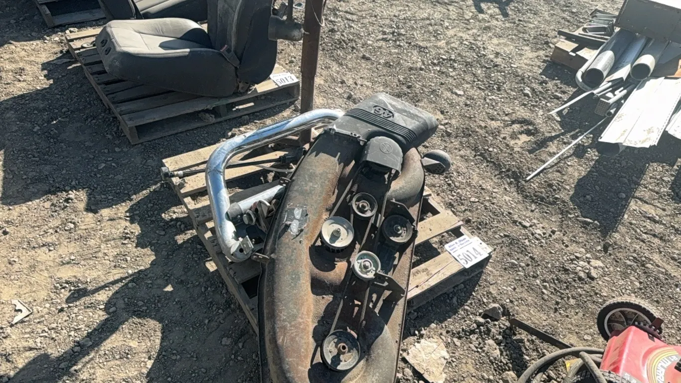 MOWER DECK 46" , TRUCK BUSH GUARD, GRINDER PEDISTAL, VARIOUS STEEL