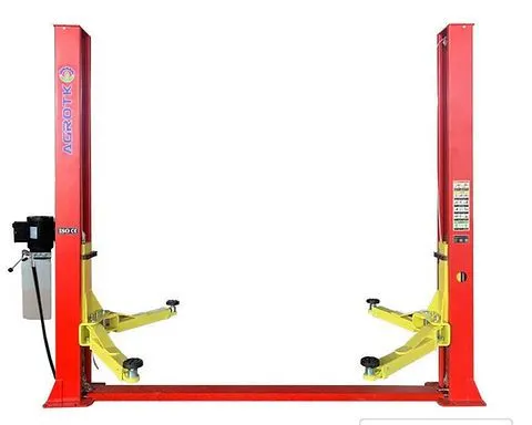 NEW unassembled SDLANCH vehicle lift, 2-post, 10,000 lb, blue, see lot details. File pics.