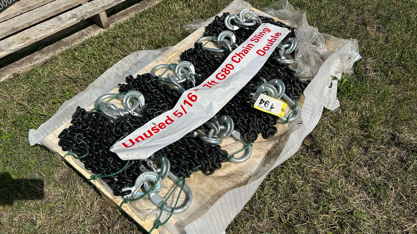 Greatbear Double Leg Lifting Chain Sling with hooks (8pcs)Weight: 159.00 lb Model ET-DLL-8