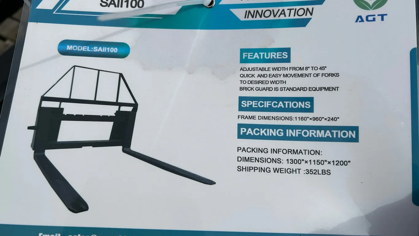 2026 Mower King SA Skid Steer Forks