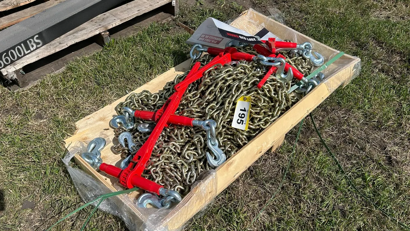 Greatbear Ratchet Binder and Chain - 9200 lbs Weight: 265.00 lb Model ET-RBC-92
