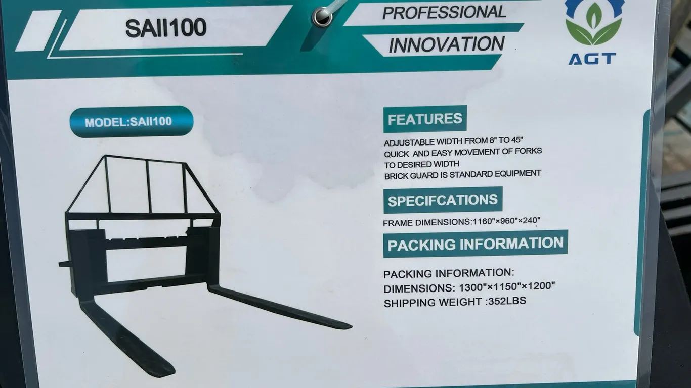2026 Mower King SA Skid Steer Forks