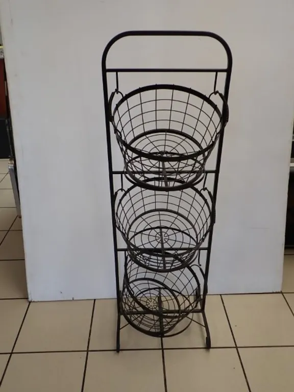 Three Tier Metal Wire Baskets