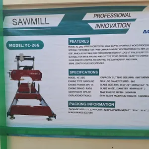 2026 AGT Portable Sawmill, Model YC-26G, Unused