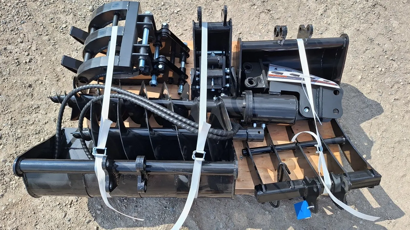 2026 AGT Mini Excavator Attachments (Set of 9), Model 12EX-ATA, Unused