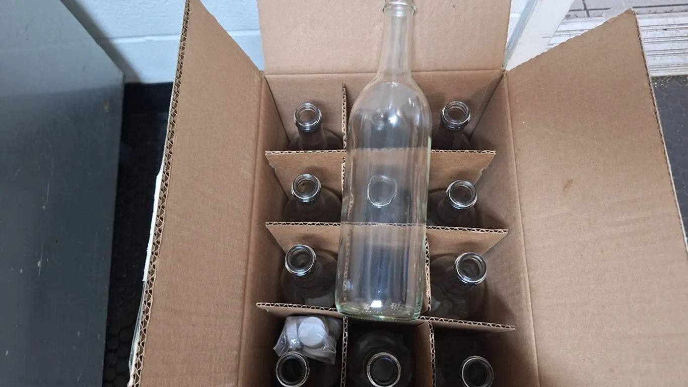 Box of 12 North Mountain Glass Bottles