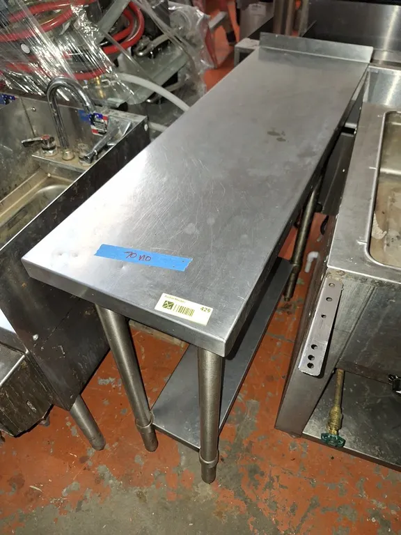 SS Table with Undershelf, 12"x36"x36"