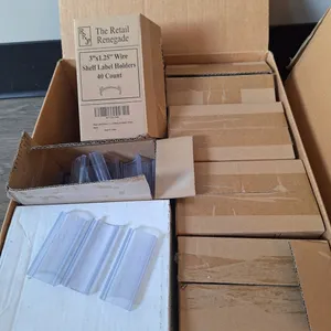 Box of Wire Shelf Label Holders