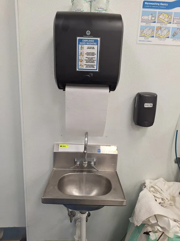 SS Hand Sink 19"x15"x15" with Soap and Towel Dispensers