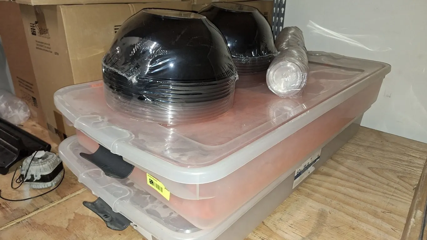 Bin, Glass Shelves, More