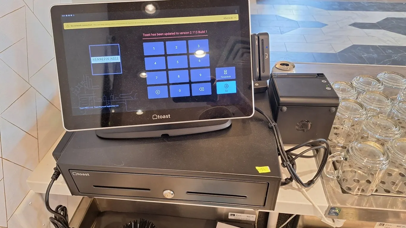 Toast POS System Hardware, 2 Terminals, 2 Cash Drawers, 2 Handheld Devices, 2 Printers