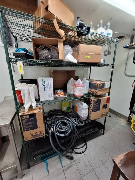 Wire 5 Tier Shelf, 60"x24"x75"