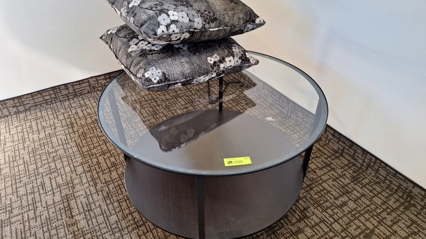 Glass/Metal Coffee Table