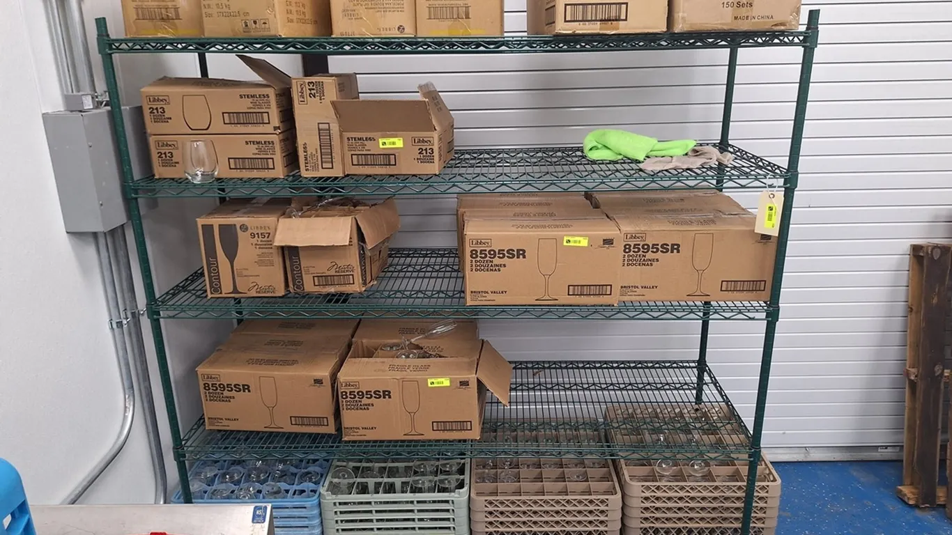 Wire 5 Tier Shelf, 72"x24"x72"