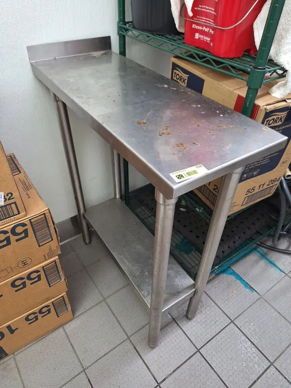 SS Table with Undershelf, 12"x30"x36"