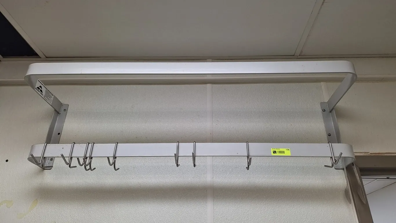 Aluminum Pot Rack, 48" Wide