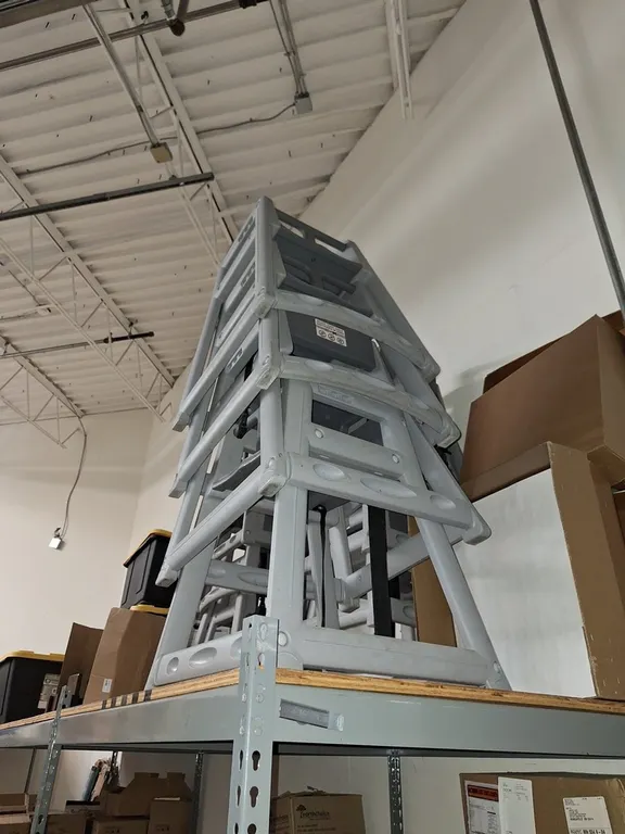 4 Poly High Chairs
