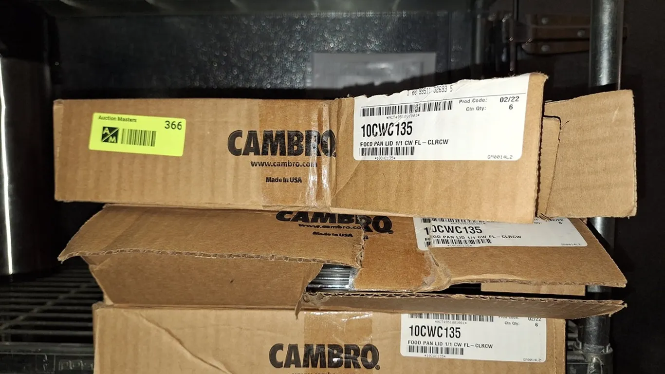 3 Boxes Cambro Full Pan Lids