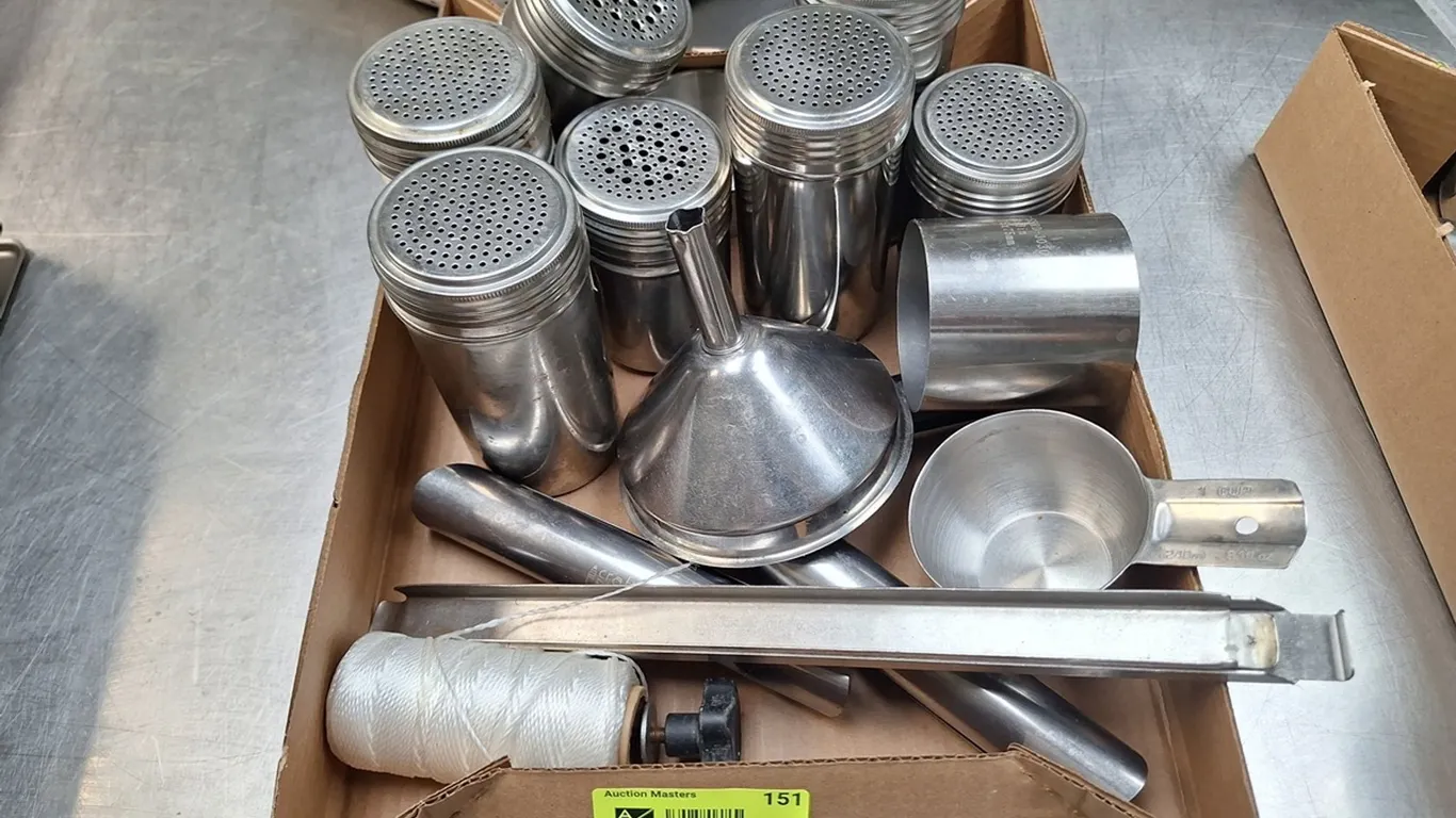 Assorted, SS Shakers, Funnel, More