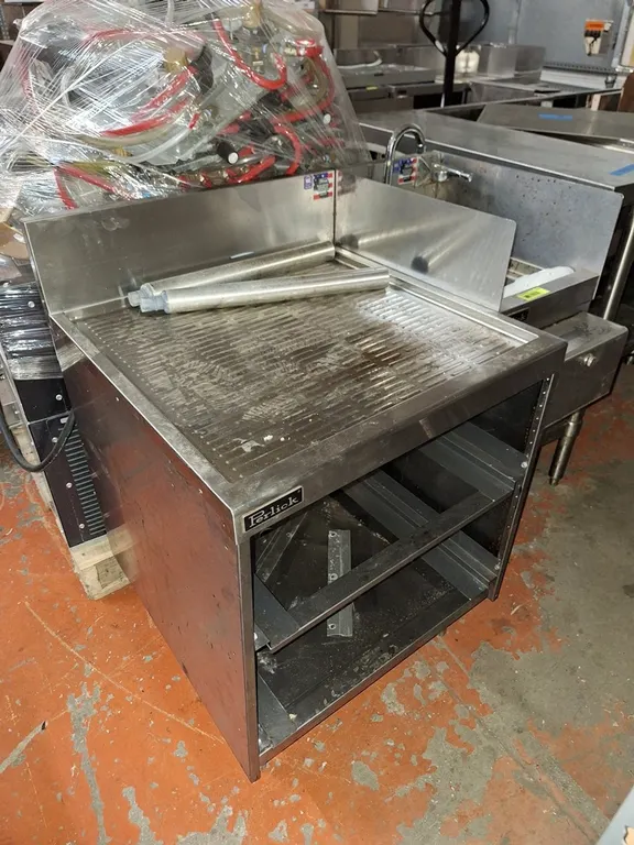 Perlick SS Underbar 24" Drain Board and 12" Hand Sink