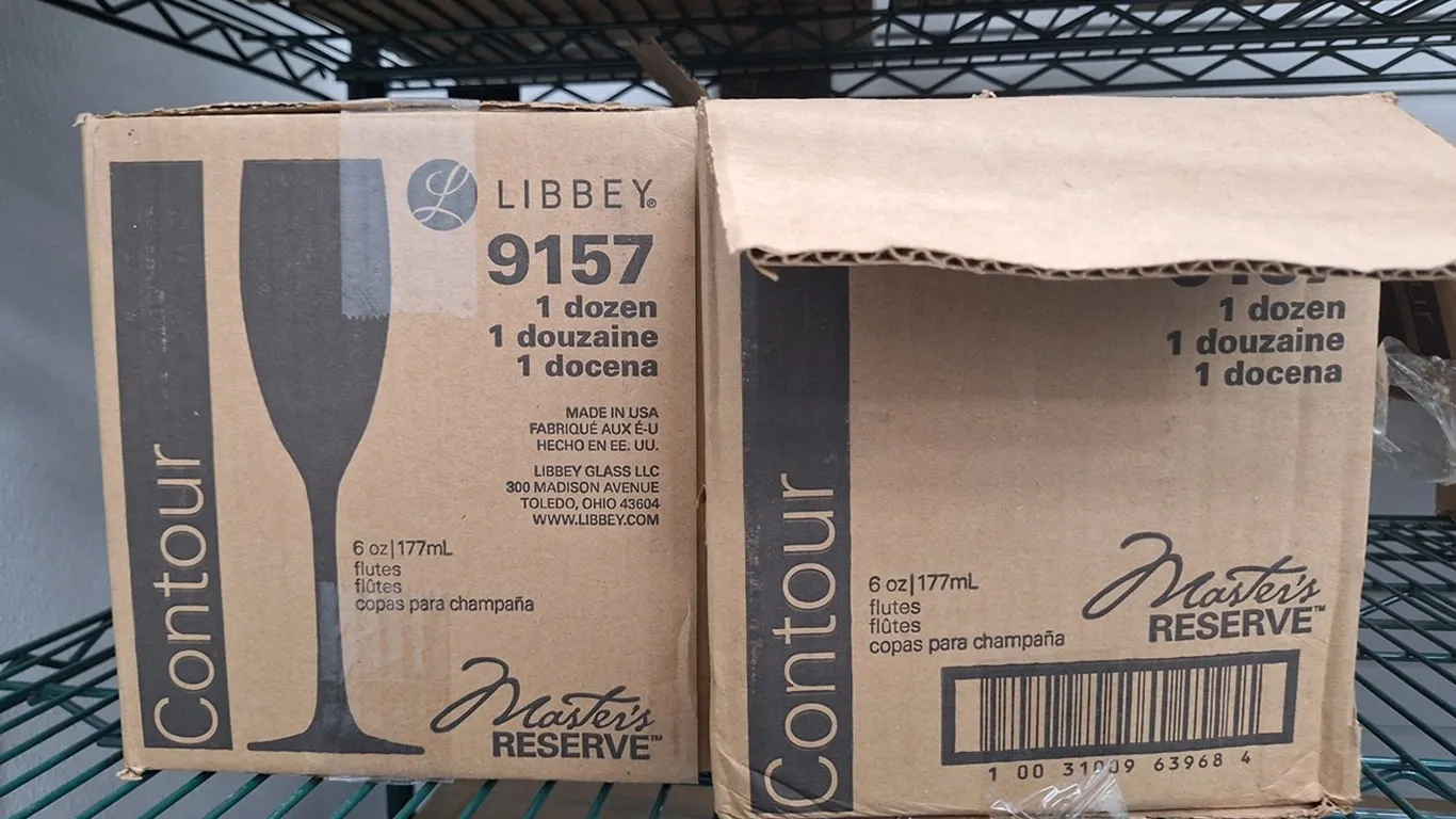 2 Boxes Libbey #9157 Contour Glasses