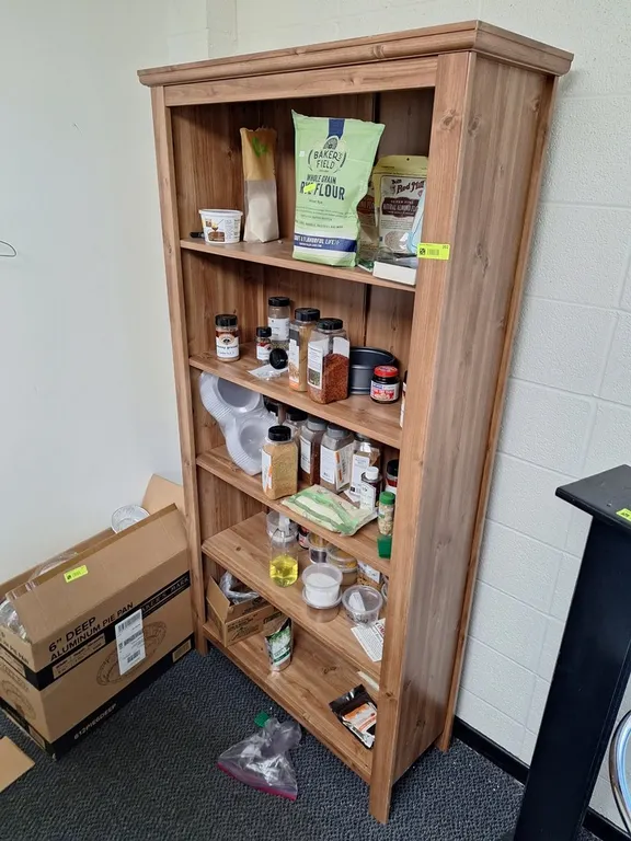 Wood Bookcase, 36"x13"x75"