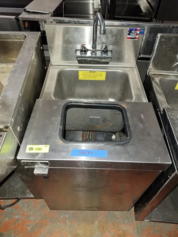 Perlick SS Underbar 18" Hand Sink and Trash Chute