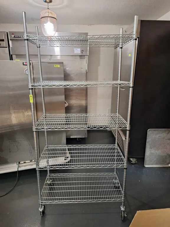 Wire 5 Tier Shelf, 36"x18"x77"