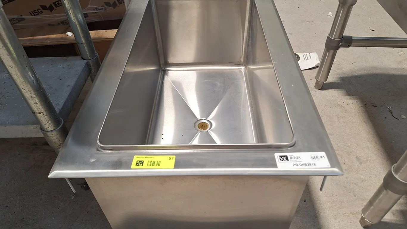 SS Underbar Drop-In Ice Bin, 15"x26"