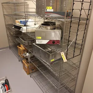 3 Sections Wire Racks, 132"x18"x73"