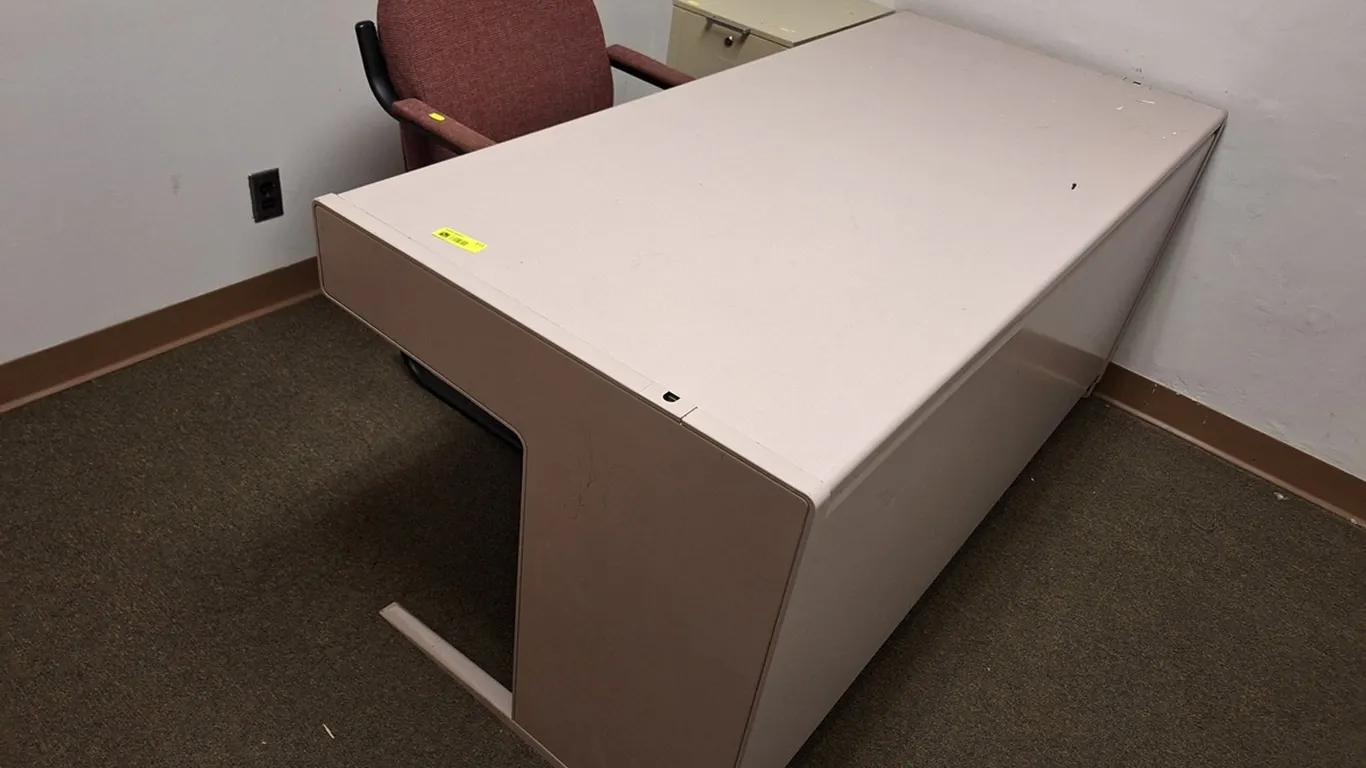 Desk, File Cabinet, Chair and More