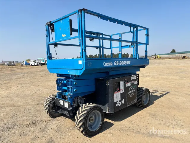 2018 Genie GS2669RT 4x4 Diesel Scissor Lift