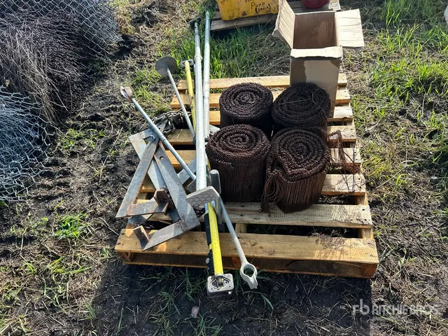 Assorted Tie Wire Coils, Metal Stands & Hand Tools