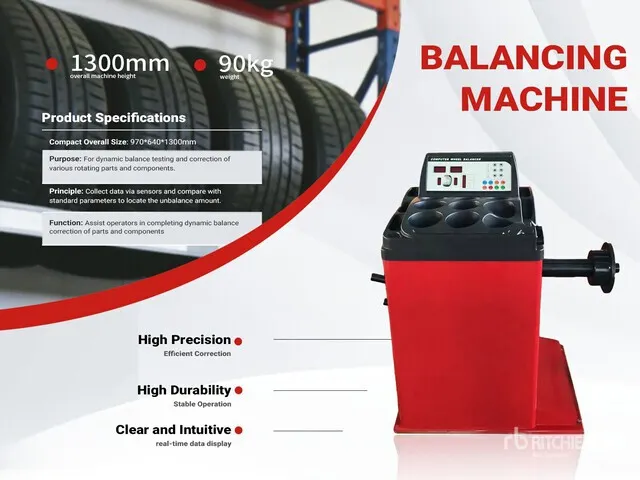 2026 TBM-RED Wheel Balancer (Unused)