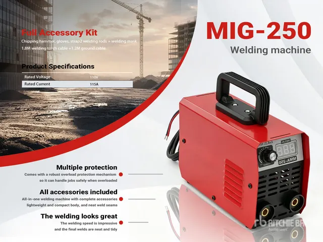 2026 MIG-250 115 A MIG Electric Welder (Unused)