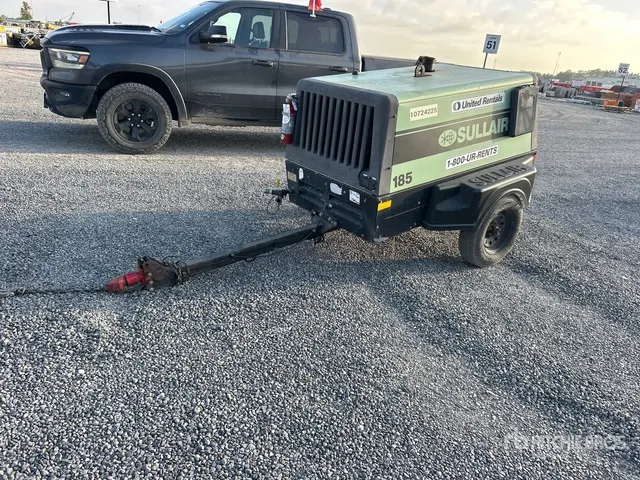 2018 Sullair 185DPQ 185 cfm Mobile Air Compressor