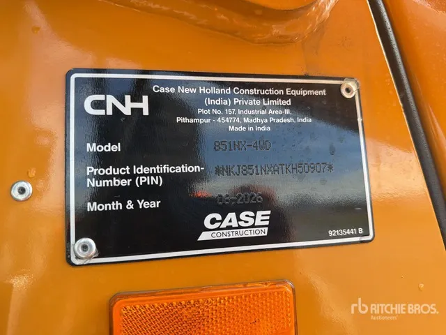 2026 Case 851NX 4x4 Retroexcavadora (Sin Usar) / Backhoe Loader (Unused)