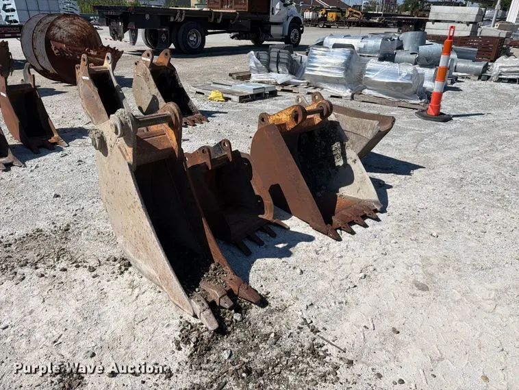 (3) excavator buckets