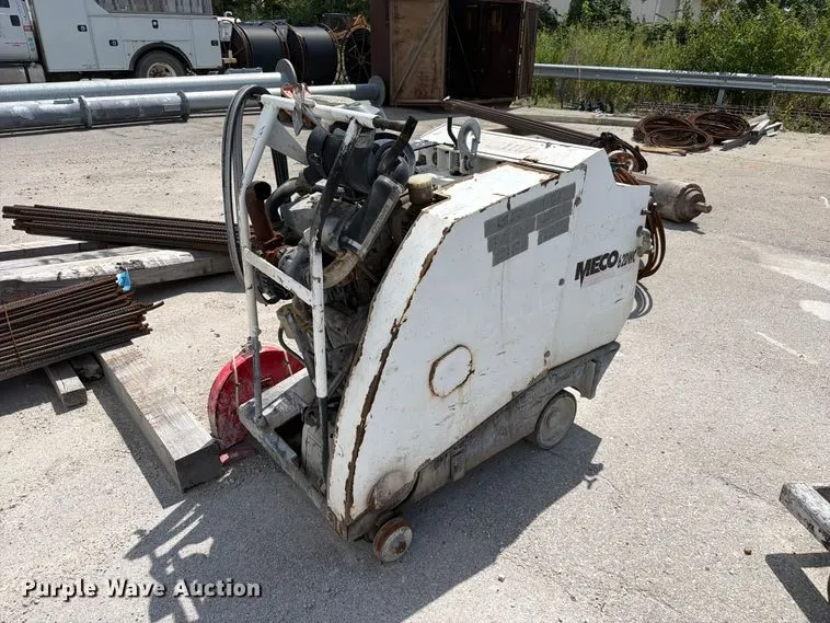 Meco M62DWC walk behind concrete saw