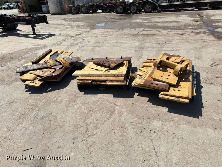 (3) pallets of scraper attachments